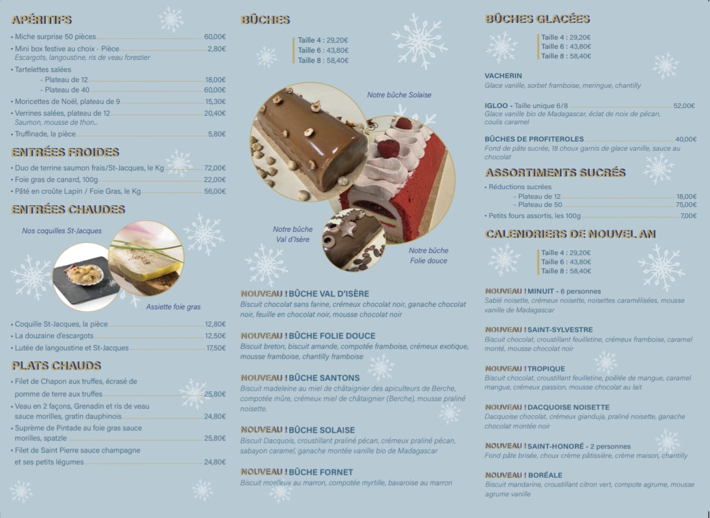 CARTES DES FETES  2025